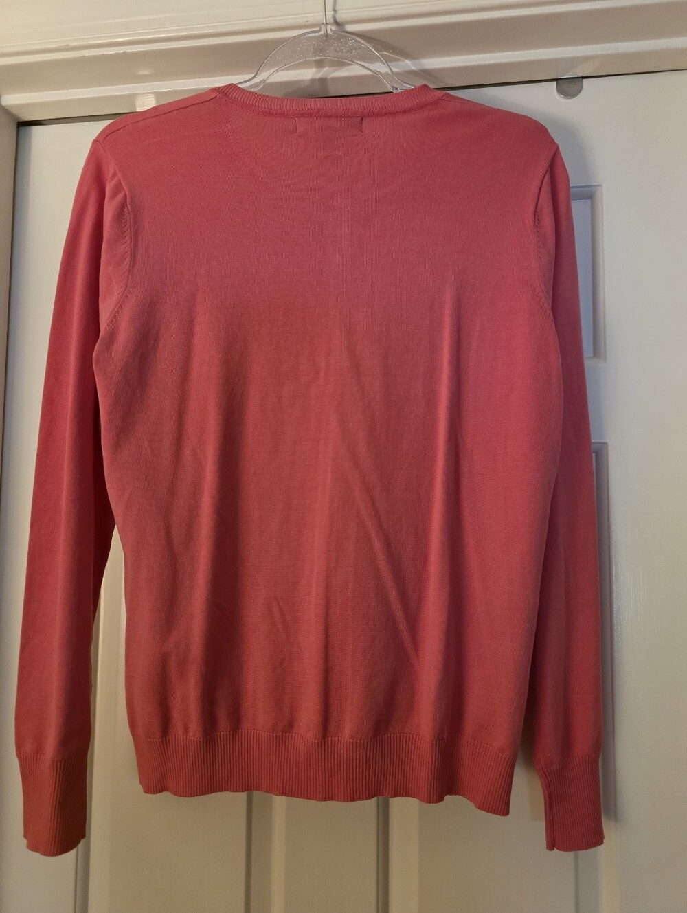 NWT August Silk Lightweight Cardigan - Casey Pink (Vibrant Coral) - Size XL - Picture 2 of 7